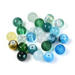 360Pcs 24 Color Electroplate & Frosted & Imitation Jade Glass Beads Set&nbsp;GLAA-T030-08D