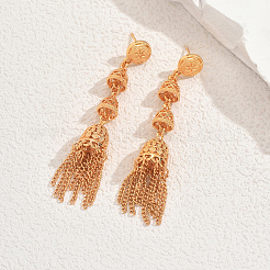 Ethnic Retro Alloy Geometric Tassel Stud Earrings&nbsp;NC4962