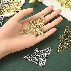 12Pcs 3 Colors Iron Filigree Joiner Links&nbsp;IFIN-YW0003-47