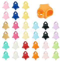 30Pcs 15 Colors Baking Paint Opaque Acrylic Beads&nbsp;ACRP-TA0001-05