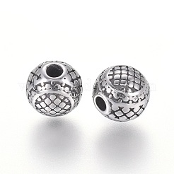 304 Stainless Steel Beads&nbsp;STAS-G204-48AS