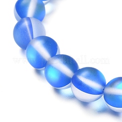 Synthetic Moonstone Stretch Bracelets for Teen Girl Women&nbsp;BJEW-JB06702