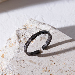 Textured 925 Sterling Silver Cuff Rings&nbsp;JR839A
