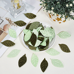 100Pcs 2 Colors Cloth Artificial Leaves&nbsp;AJEW-CY0002-82