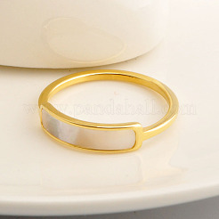 304 Stainless Steel & Shell Finger Rings&nbsp;FS-WG45F01-05