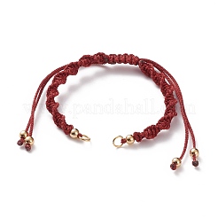 Adjustable Polyester Braided Cord Bracelet Making&nbsp;AJEW-JB00848