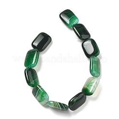 Natural Banded Agate Beads Strands&nbsp;G-K392-B09-13x18mm
