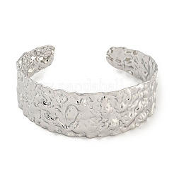 Non-Tarnish Textured 304 Stainless Steel Wrap Cuff Bangle for Women Men&nbsp;BJEW-P331-18P