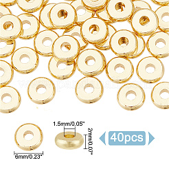 40Pcs Brass Spacer Beads&nbsp;KK-LP0001-13