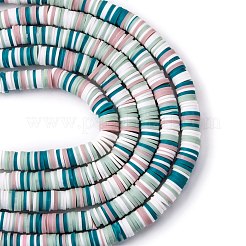 Handmade Polymer Clay Beads Strands&nbsp;CLAY-R089-8mm-T001