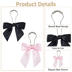 24Pcs 2 Colors Iron Shower Curtain Rings for Bathroom&nbsp;HJEW-HS00086