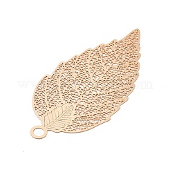 Rack Plating Brass Filigree Big Pendants&nbsp;KKC-T001-03KCG