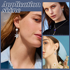 24Pcs 2 Colors Resin with Stainless Steel Clip-on Earring Findings&nbsp;FIND-PH0026-55
