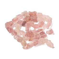 Raw Rough Natural Strawberry Quartz Beads Strands&nbsp;G-M453-D04