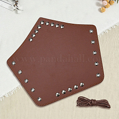 Imitation Leather Wrap Wide Cord Bracelet with Wax Strap&nbsp;AJEW-CL0003-72C