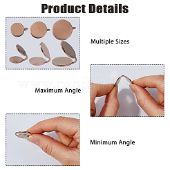 12Pcs 3 Styles 304 Stainless Steel Cuff Earrings&nbsp;EJEW-HS0001-36RG