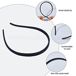 Plastic Hair Band Findings&nbsp;FIND-WH0149-18A