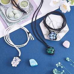 Adjustable Braided Nylon Cord Macrame Pouch Necklace Making&nbsp;AJEW-SW00015-02