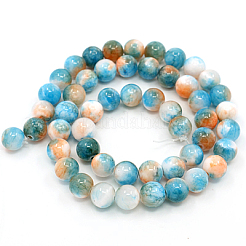 Natural Persian Jade Beads Strands&nbsp;G-D434-8mm-16