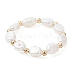Natural Cultured Freshwater Pearl Finger Rings&nbsp;RJEW-JR01012