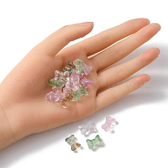 35Pcs Transparent Spray Painted Glass Beads&nbsp;GLAA-YW0001-64