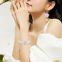 60G 4 Styles Frosted Transparent Acrylic Beads&nbsp;OACR-YW0002-66