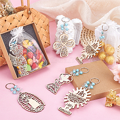 Wood & ABS Plastic Pearl Bead Keychains&nbsp;KEYC-PH01599