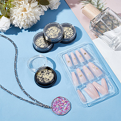 4 Boxes 4 Styles Brass Cabochons&nbsp;MRMJ-OC0003-94