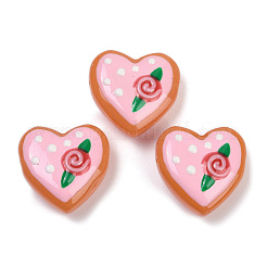 Handmade Heart Lampwork Beads Strands&nbsp;LAMP-P069-04B-08