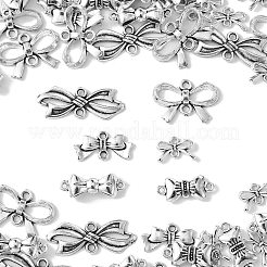 60Pcs 6 Styles Tibetan Style Alloy Connector Charms&nbsp;FIND-CJ0002-21
