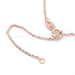 925 Sterling Silver Cable Chains Necklace Making&nbsp;STER-I021-06RG