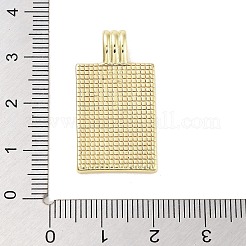 Real 18K Gold Plated Rack Plating Brass Enamel Pendants&nbsp;KK-M293-43G-01