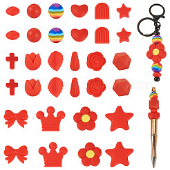 92Pcs Transparent Silicone Focal Beads&nbsp;SIL-TA0002-85A