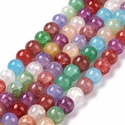 Crackle Glass Beads Strands&nbsp;GLAA-F098-05C-03