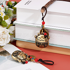2Pcs Brass Pendant Decoration&nbsp;HJEW-FH0001-72