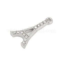 Rack Plating Alloy Micro Pave Rhinestone Pendants&nbsp;FIND-K020-08P
