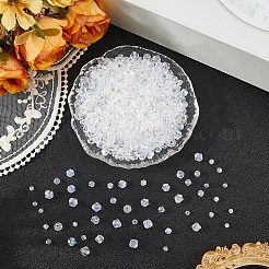 25 Strands 5 Styles Transparent Electroplate Glass Beads Strands&nbsp;GLAA-PA0001-34