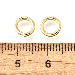 Brass Open Jump Rings&nbsp;X-KK-V007-004G-02