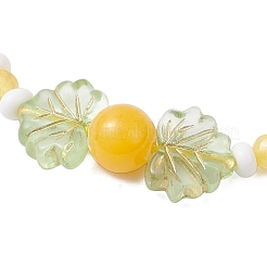 Natuarl Mashan Jade Braided Bead Bracelets for Men Women&nbsp;BJEW-MZ00208-02