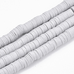 Flat Round Handmade Polymer Clay Bead Spacers&nbsp;X-CLAY-R067-4.0mm-39