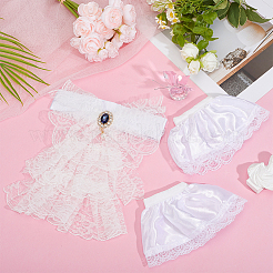 1 Pair Polyester False Sleeve&nbsp;AJEW-CY0003-11