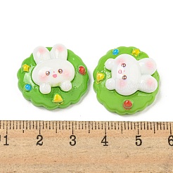 Christmas Rabbit Theme Opaque Resin Decoden Cabochons&nbsp;CRES-B022-04C
