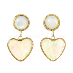 304 Stainless Steel Stud Dangle Earrings&nbsp;EJEW-JE07312-02