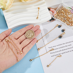24Pcs 6 Style Brass Cable Chain Extender&nbsp;KK-GO0001-56