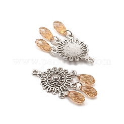 Antique Silver Plated Alloy Pendants&nbsp;PALLOY-L225-P01-AS