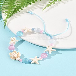 Synthetical Turquoise & Glass Beads Bracelets&nbsp;BJEW-FS00021