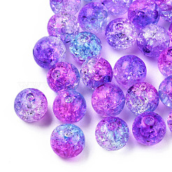 Transparent Crackle Acrylic Beads&nbsp;CACR-N002-10A