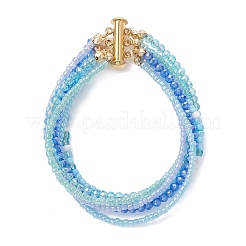 Glass Seed Beads Beaded Multi-Layer Bracelets for Women&nbsp;BJEW-JB12993