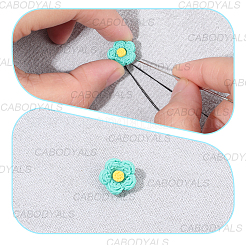 60Pcs 6 Colors 1-Hole Iron Plastic Shank Buttons&nbsp;BUTT-CY0001-26B