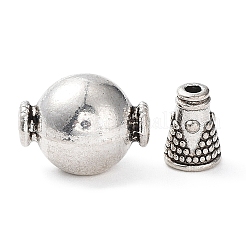 Tibetan Style Alloy 3 Hole Guru Beads&nbsp;TIBEB-M030-06AS
